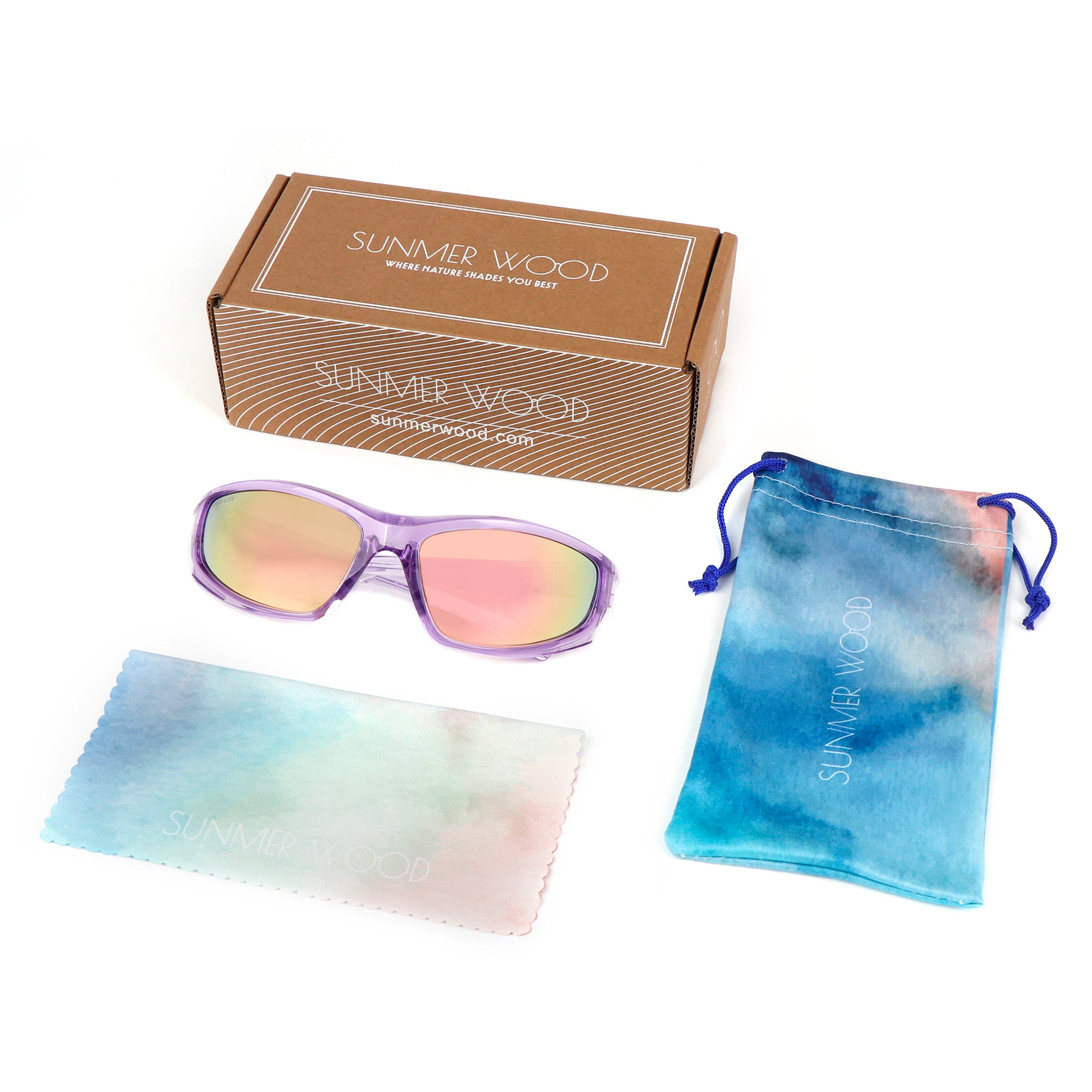 C4 Sunmerwood VisionGuard Sunglasses Collection for Men and Women - UV400 Protection, TR90 Frame for Outdoor Activities